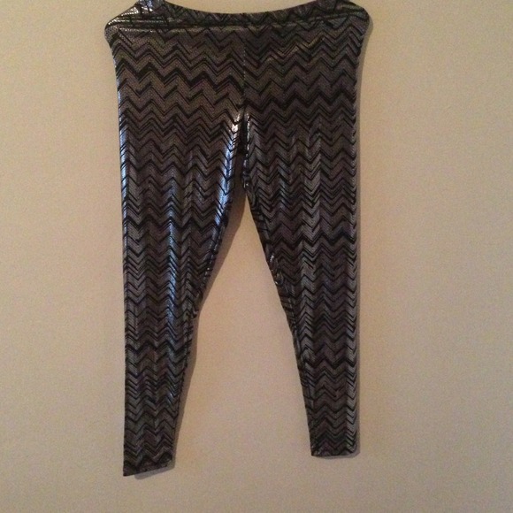 Black/Silver Leggings