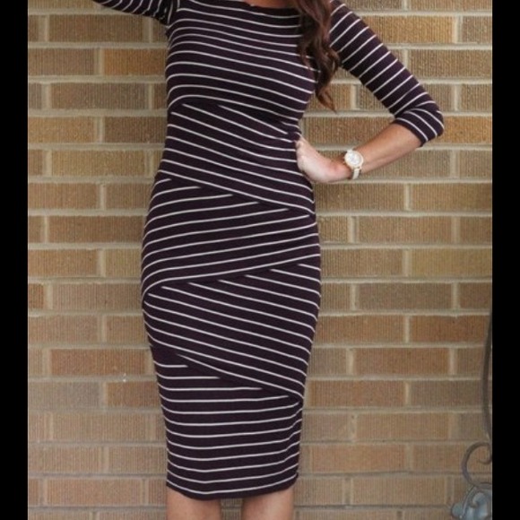NWOT Anthropologie Tiered Stripes Dress Bailey 44