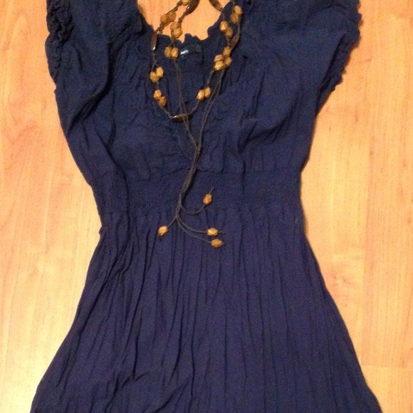 SOLD~ Gap maternity cotton navy dress M