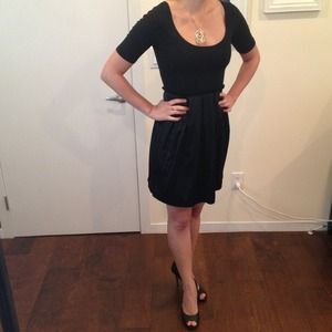 Theory dress- ballerina top with silk skirt