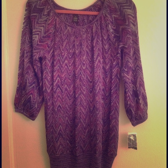 * SOLD *  NWT Purple Top- Plus Size