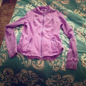 Purple running jacket