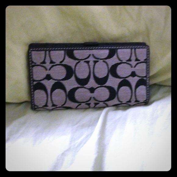 Authentic Coach Checkbook Cover