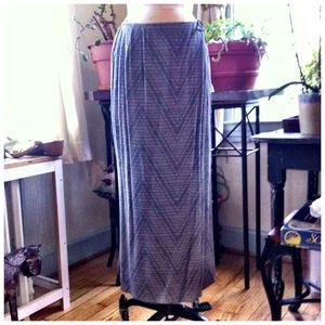 Emanuel Ungaro long straight wrap skirt.