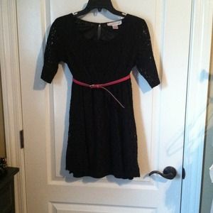 (Francesca's) Lacy Black Dress