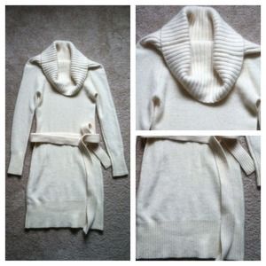 Victoria Secret creme colored sweater dress!