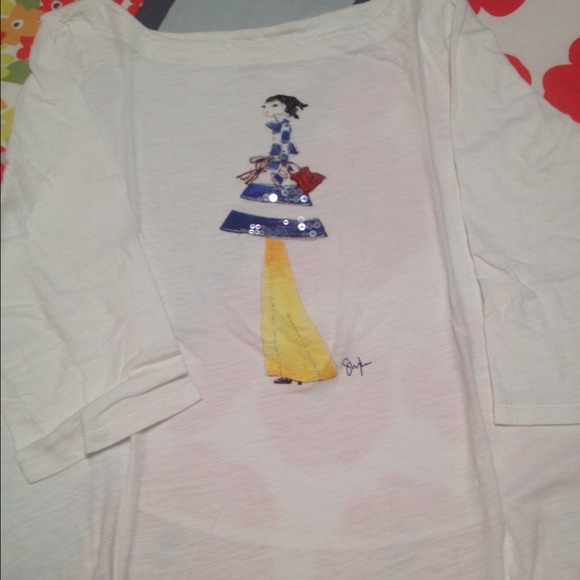 LOFT 3/4 sleeve top. Size XL