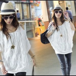 Sold in Bundle Off Shoulder White Top