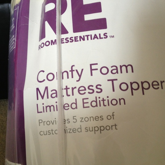 Room essentials comfy foam mattress topper