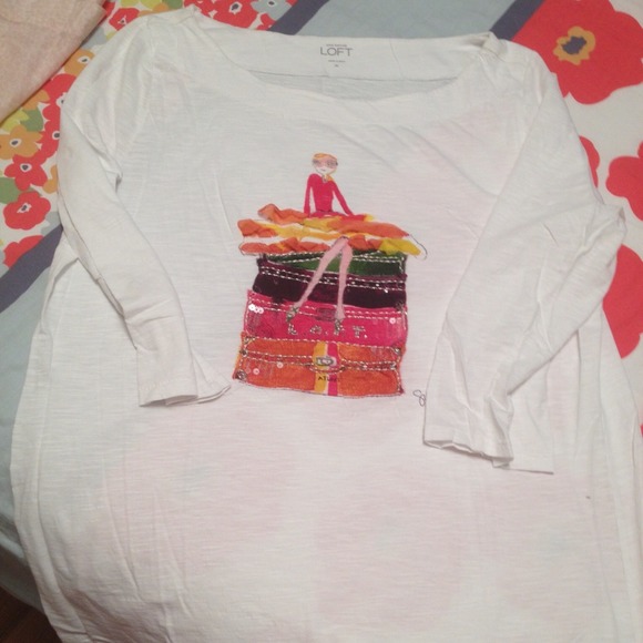 Ann Taylor LOFT 3/4 sleeve top