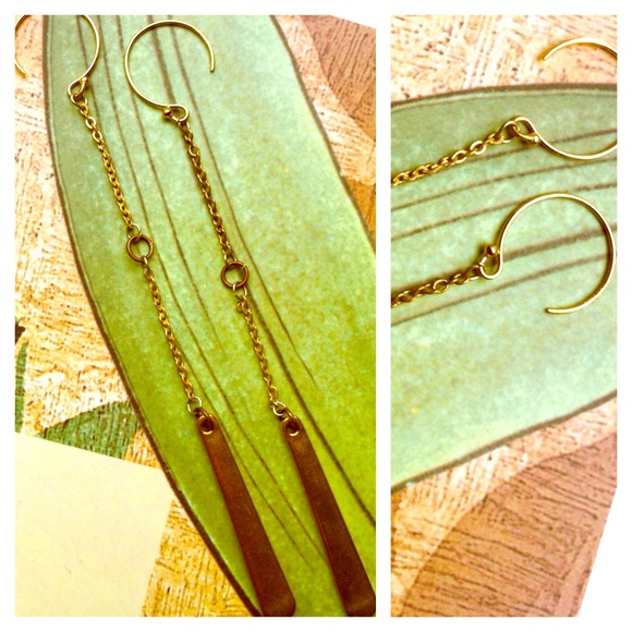 Sold in Bundle Vintage Brass Earrings