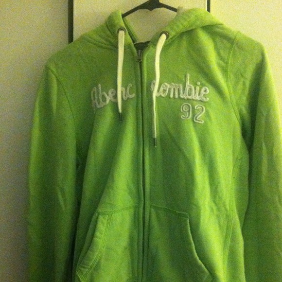 Sold!Lime green abercrombie hoodie
