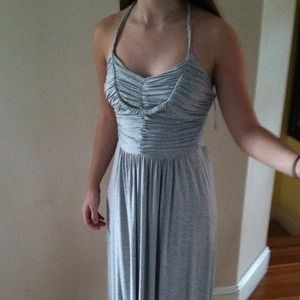 Grey heather maxi dress