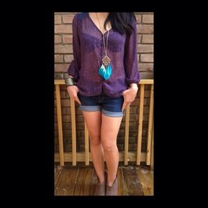 🌸🌸Boho Sheer Blouse🌸🌸