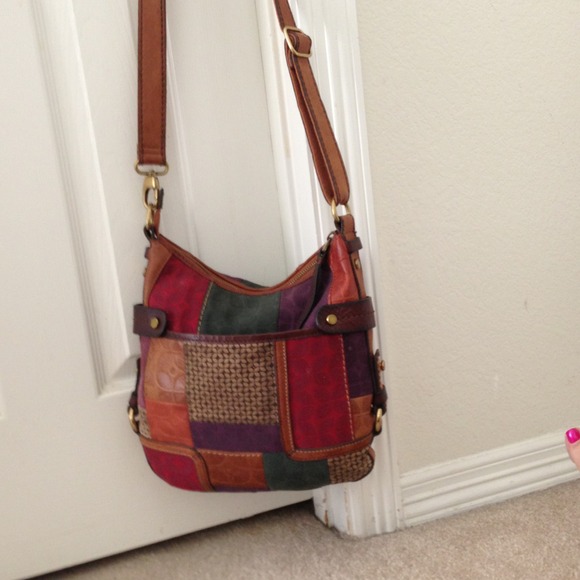 Patchwork Fossil Purse