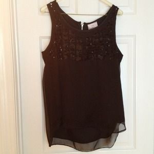 <Sold> Black sequin shirt.