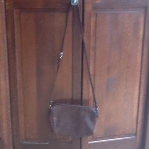 Brown leather like purse