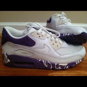 RESERVED Nike Purple and White Shoes