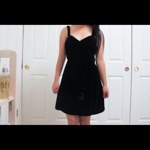 Velvet Little Black Dress