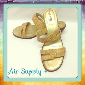 AIR SUPPLY PLUS Summer Slides with Rhinestones