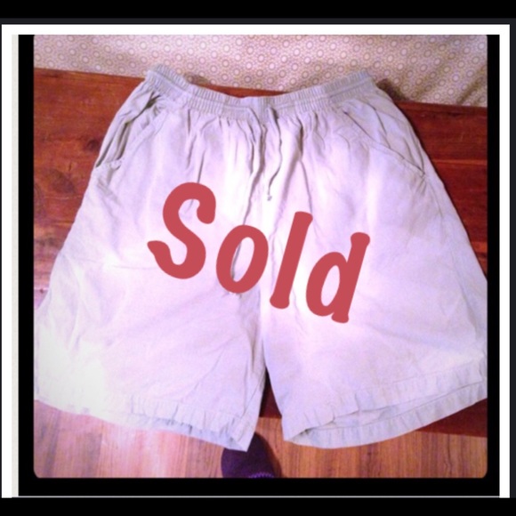 Khaki long shorts