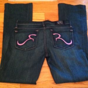 Rock & republic pink stitched jeans 27