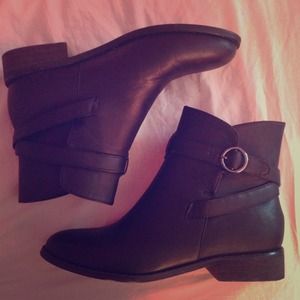 Black ankle boots