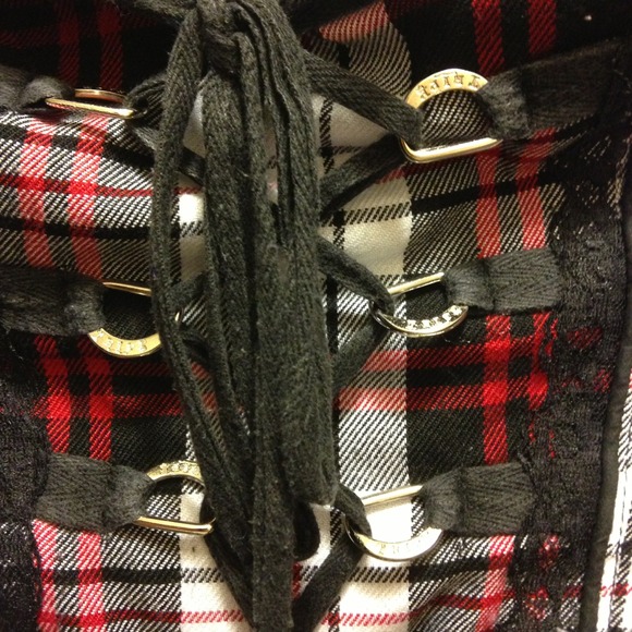 TRIPP NY Classic Plaid Corset Top - Picture 2 of 4