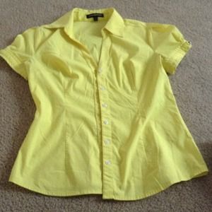 Canary Yellow shirt by express