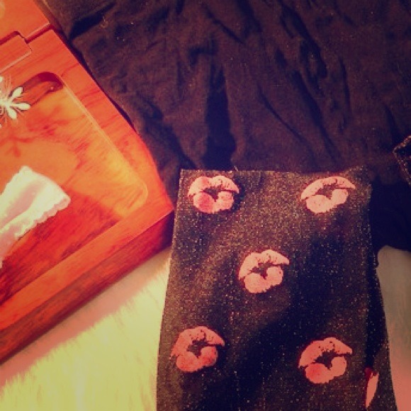 Sparkle series- sexy lipstick tights