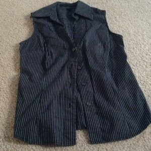 Black and white striped shirt by express