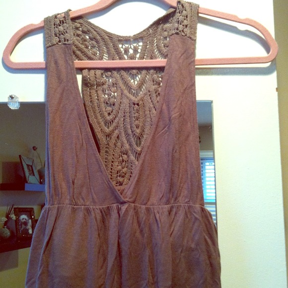 olive green Jessica Simpson racerback flowy tank