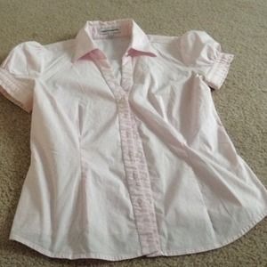 Short sleeve button down shirt by express