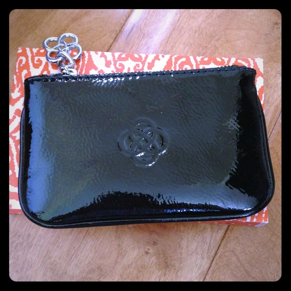 RESERVED NIB Stella & Dot Black Patent Leather Key