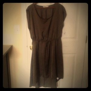 🎯HOLD FOR JILLYLEE🎯Olive green/gray Hi-lo dress