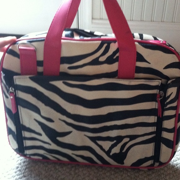 ***HOLD*** Pink and Zebra Laptop Case