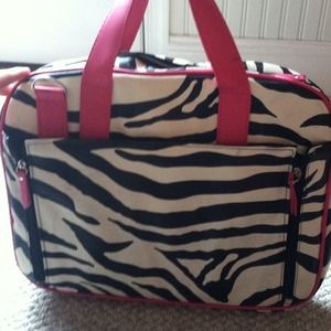 ***HOLD*** Pink and Zebra Laptop Case