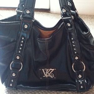 **Reduced**Black Kathy Van Zeeland handbag.