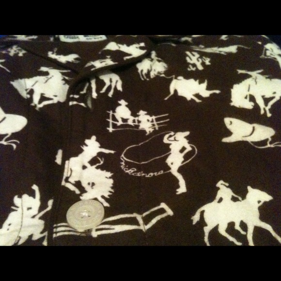 Mens size Med Western Print PJ 's by Nick & Nora