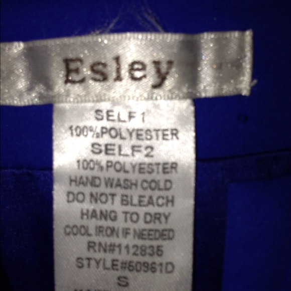 💢SOLD💢Cobalt blue peplum dress - Picture 3 of 3