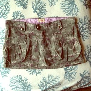 Levi's Camouflage Micro Mini Skirt
