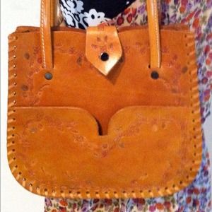 Vintage Leather Bag reserved @shopper1960
