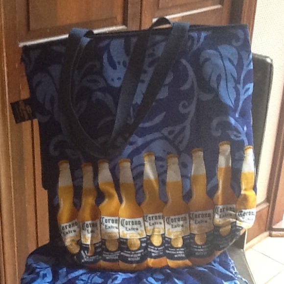 Corona Extra beach bag/tote  100% Rayon outer - Picture 1 of 4
