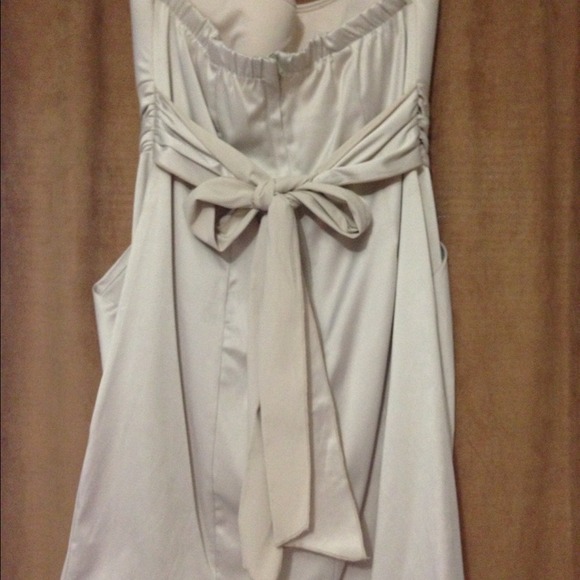 Strapless Beige Dress - Picture 2 of 3