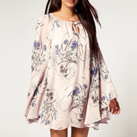 River Island Print Cape Dress