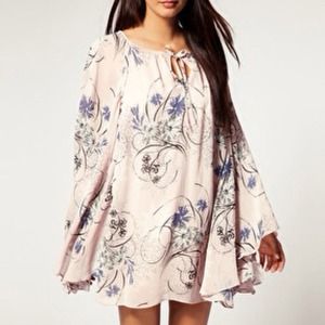 River Island Print Cape Dress