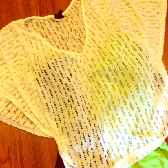 Sheer white shirt - worn once