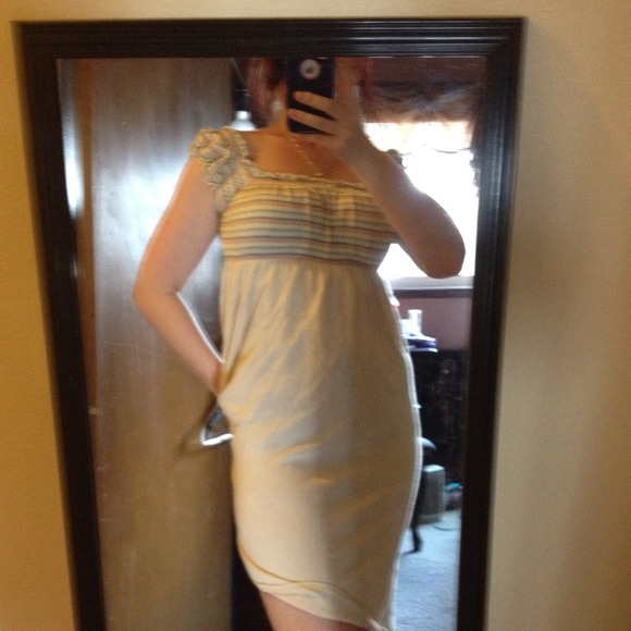 Beige summer dress