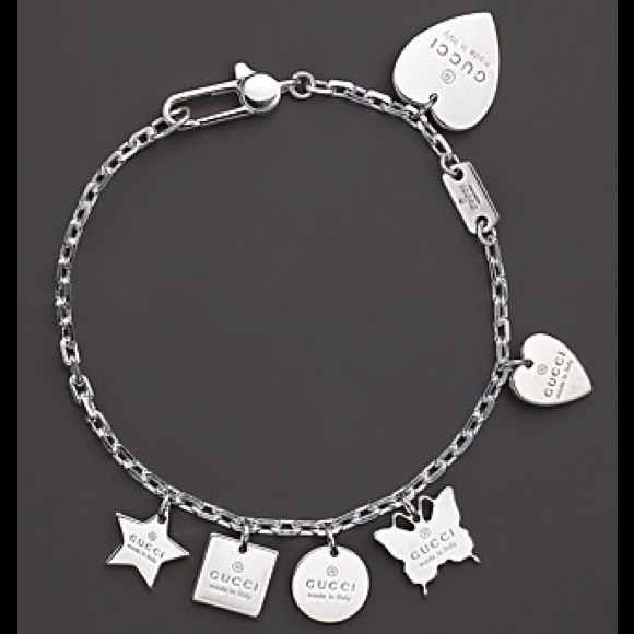 🚫SOLD🚫GUCCI Sterling Silver Charm Bracelet