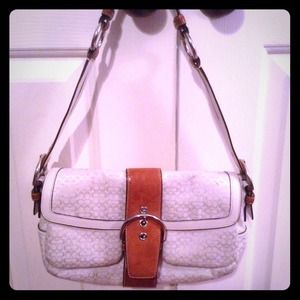 **REDUCED** Coach Purse, white. Great for Spring!!